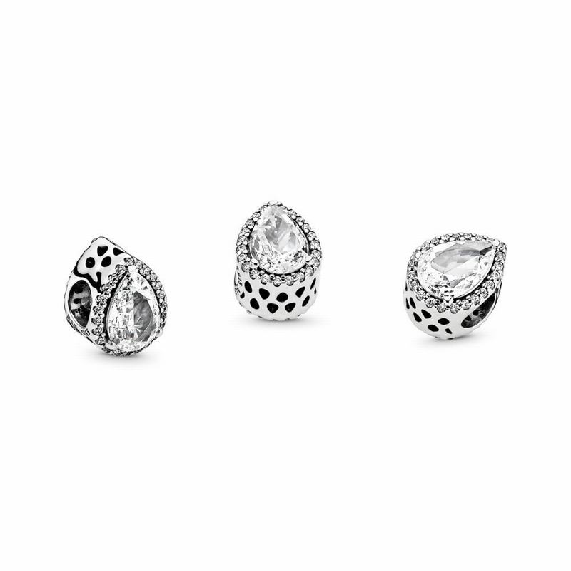 Pandora Australia Radiant Teardrop Charm - Sterling Silver | SRBIVT438